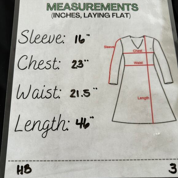 Kiyonna Black A-Line Wrap Dress V-Neck 3/4 Sleeve - Picture 6 of 11